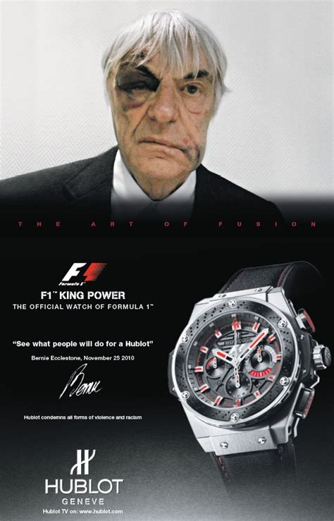 hublot bernie advert|Hublot’s Tactic With The Blackeyed Bernie Ecclestone .